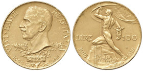 Vittorio Emanuele III (1900-1946) 100 Lire 1925 - Nomisma 1054 AU RR