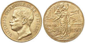 Vittorio Emanuele III (1900-1946) 50 Lire 1911 - Nomisma 1066 AU R
