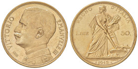 Vittorio Emanuele III (1900-1946) 50 Lire 1912 - Nomisma 1063 AU R