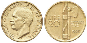 Vittorio Emanuele III (1900-1946) 20 Lire 1923 - Nomisma 1082 AU R