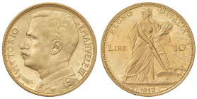 Vittorio Emanuele III (1900-1946) 10 Lire 1912 - Nomisma 1102 AU RR