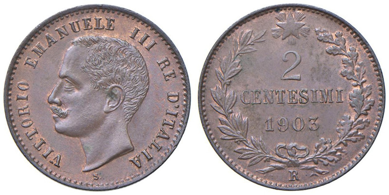 Vittorio Emanuele III (1900-1946) 2 Centesimi 1903 - Nomisma 1377 CU

Status: ...