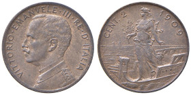 Vittorio Emanuele III (1900-1946) 2 Centesimi 1909 - Nomisma 1383 CU