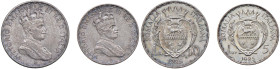 Vittorio Emanuele III Somalia (1909-1925) Lotto di 2 monete da 10 e 5 Lire 1925 - Nomisma 1445, 1446 AG R
