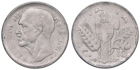 Vittorio Emanuele III Repubblica sociale italiana (1943-1945) 10 Centesimi 1943 An. XXI - Nomisma 1469 AC RRRRR Debolezze di conio ma moneta di grandi...
