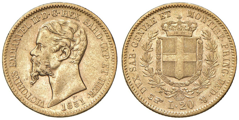 Vittorio Emanuele II (1849-1861) 20 Lire 1851 T - Nomisma 744 AU 

Status: BB-...