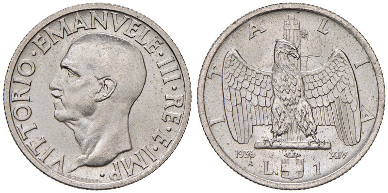 Vittorio Emanuele III (1900-1946) Lira 1936 An. XIV - Nomisma 1144 NI 

Status...