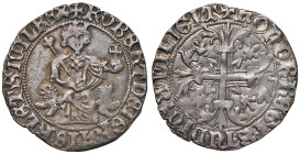 NAPOLI Roberto d'Angiò (1309-1343) Gigliato - MIR 28 AG (g 3,94)