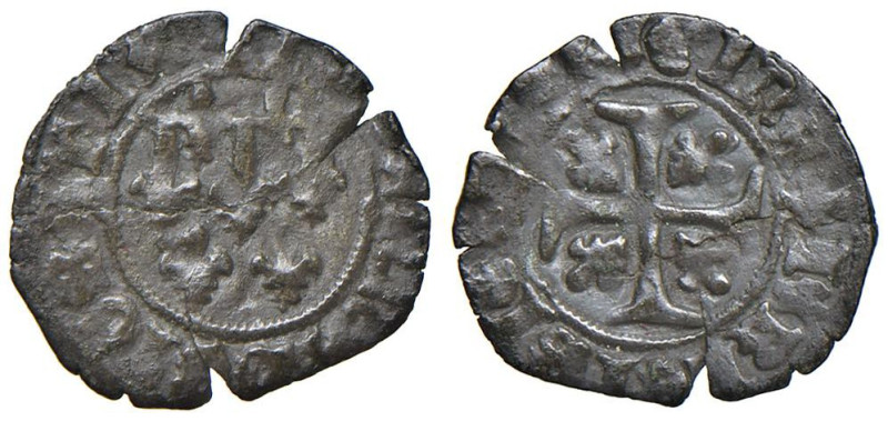 NAPOLI Giovanna I d'Angiò (1343-1352) Denaro - MIR 32/1 MI (g 0,53) RRR

Statu...