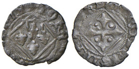 NAPOLI Giovanna I d'Angiò (1343-1352) Denaro vedovile - MIR 33 MI (g 0,55) RR