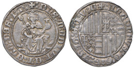 NAPOLI Alfonso I d'Aragona (1442-1458) Carlino - MIR 54 AG (g 3,60)