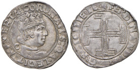 NAPOLI Ferdinando I d'Aragona (1458-1494) Coronato - MIR 68/16 AG (g 4,25)