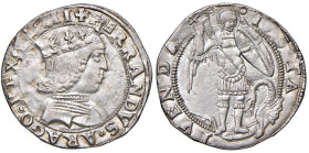 NAPOLI Ferdinando I d'Aragona (1458-1494) Coronato - MIR 70 AG (g 3,99) NC