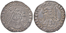 NAPOLI Alfonso II d'Aragona (1494-1495) Coronato - MIR 89/5 AG (g 3,95) RRR