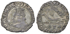 NAPOLI Ferdinando II d'Aragona (1495-1496) Mezzo carlino - MIR 102 AG (g 1,52) R