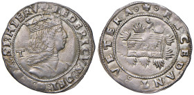 NAPOLI Federico III d'Aragona (1496-1501) Carlino - MIR 106 AG (g 4,00) R