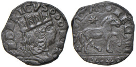 NAPOLI Federico III d'Aragona (1496-1501) Cavallo - MIR 110/5 o MIR 110/6 MI (g 1,73) R o RRR