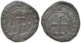NAPOLI Ferdinando d'Aragona (1503-1516) Sestino - Magliocca 12 CU (g 1,87) R Legenda al R/ chiusa da fiore.