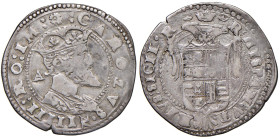 NAPOLI Carlo V d'Asburgo (1516-1556) Tarì - Magliocca 36/1 AG (g 6,07) RR