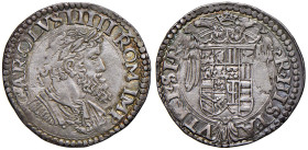 NAPOLI Carlo V d'Asburgo (1516-1556) Tarì - Magliocca 37 AG (g 6,21) RR