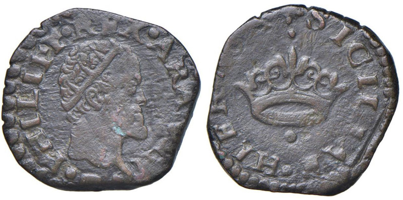 NAPOLI Filippo II d'Asburgo (1554-1598) 2 Cavalli - Magliocca 174/1 CU (g 2,86) ...