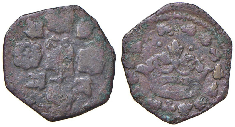 NAPOLI Filippo III d'Asburgo (1598-1621) 2 Cavalli - Magliocca 94 CU (g 1,58) RR...