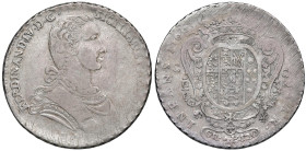 NAPOLI Ferdinando IV di Borbone (1759-1799) Piastra 1766 - Nomisma 412a AG (g 25,18) R T/ Treccia.