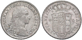 NAPOLI Ferdinando IV di Borbone (1759-1799) Piastra 1785 - Nomisma 420 AG (g 27,26) R
