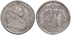NAPOLI Ferdinando IV di Borbone (1759-1799) Mezza piastra 1760 - Nomisma 473 AG (g 12,50) RR