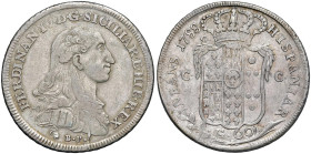 NAPOLI Ferdinando IV di Borbone (1759-1799) Mezza piastra 1788 - Nomisma 477 AG (g 13,56) RR
