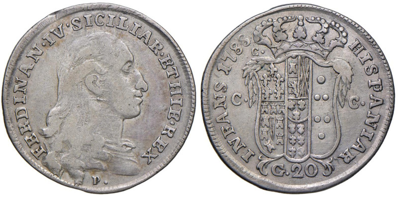 NAPOLI Ferdinando IV di Borbone (1759-1799) Tarì 1788 - Nomisma 495 AG (g 4,48) ...