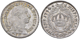 NAPOLI Ferdinando IV di Borbone (1759-1799) Tarì 1794 - Nomisma 501 AG (g 4,60) NC