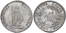 NAPOLI Repubblica napoletana (1799) 6 Carlini 1799 - Nomisma 626 AG (g 13,29) R