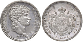 NAPOLI Gioacchino Murat (1808-1815) 5 Lire 1813 - Nomisma 737 AG (g 24,92) Minimi graffietti sul bordo.