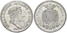 NAPOLI Ferdinando I di Borbone (1816-1825) Mezza piastra 1818 - Nomisma 801 AG (g 13,73) R