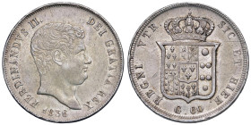 NAPOLI Ferdinando II di Borbone (1830-1859) Mezza piastra 1836 - Nomisma 984 AG (g 13,76) Colpetti al bordo.