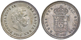 NAPOLI Ferdinando II di Borbone (1830-1859) Carlino 1841 - Nomisma 1045 AG (g 2,31) NC