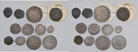 Resto di collezione composto da 12 monete: 1) NAPOLI Carlo II d'Angiò (1285-1309) Denaro gherardino - MIR 26 MI (g 0,49); 2) NAPOLI Carlo II d'Angiò (...