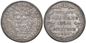 Innocenzo XI (1676-1689) Testone 1684 - Munt. 78 AG (g 9,18) R