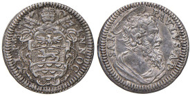 Innocenzo XI (1676-1689) Mezzo grosso - Munt. 195 AG (g 0,76)