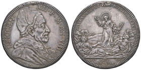 Innocenzo XII (1691-1700) Piastra 1698 An. VIII - Munt. 19 AG (g 31,83) R Appiccagnolo rimosso e fondi ripassati.