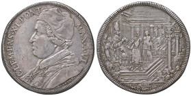 Clemente XI (1700-1721) Piastra An. VI - Munt. 44 AG (g 31,81) RR