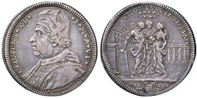 Clemente XI (1700-1721) Testone An. VI - Munt. 64 AG (g 9,11) R