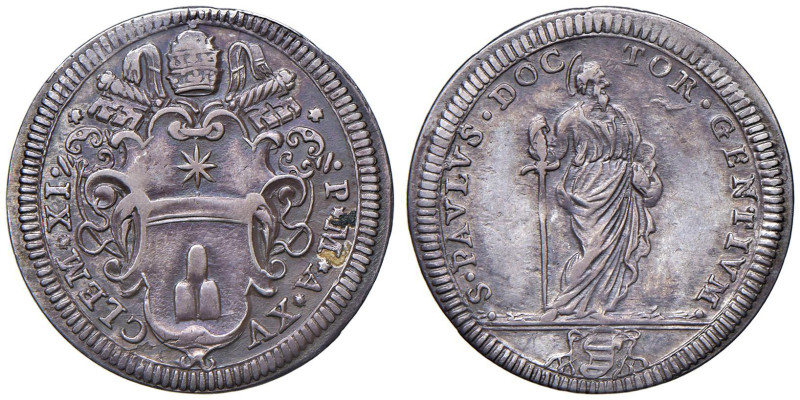 Clemente XI (1700-1721) Giulio An. XV - Munt. 113 AG (g 3,01) R

Status: BB+