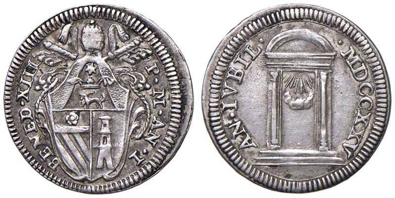 Benedetto XIII (1724-1730) Grosso 1725 An. I - Munt. 12 AG (g 1,29) R

Status:...