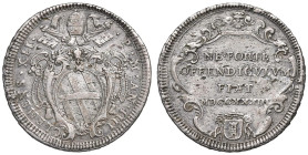 Clemente XII (1730-1740) Testone 1733 An. IV - Munt. 35 AG (g 8,32) R