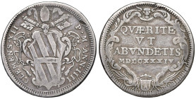 Clemente XII (1730-1740) Testone 1734 An. IV - Munt. 43 AG (g 7,77) R
