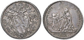 Clemente XII (1730-1740) Testone 1736 An. VI - Munt. 32 AG (g 8,31) R