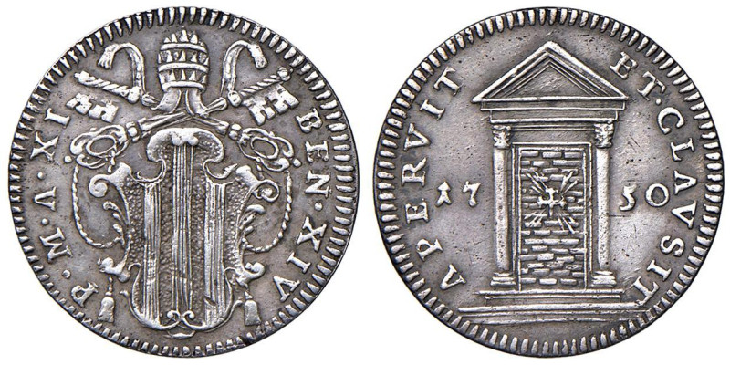 Benedetto XIV (1740-1758) Grosso 1750 An. XI - Munt. 54 AG (g 1,26) NC

Status...