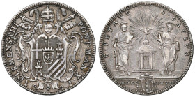 Clemente XIII (1758-1769) Testone 1767 An. X - Munt. 14a AG (g 7,87) R